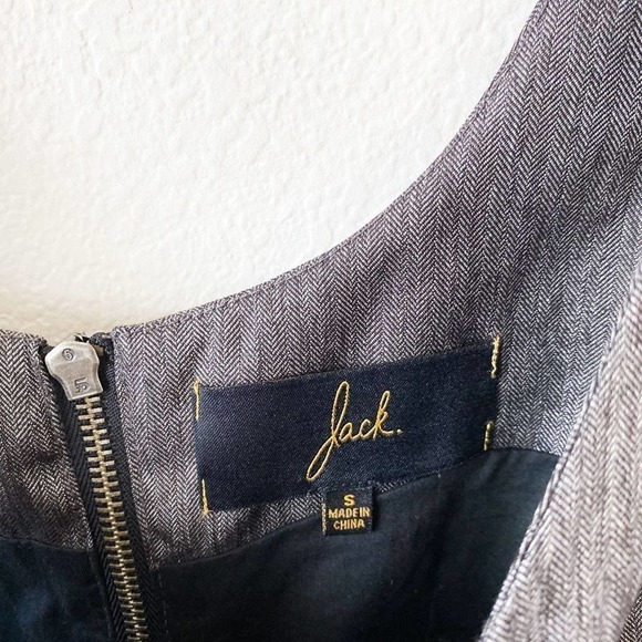 Jack by BB Dakota Charcoal Grey/Black Dress S Small - Picture 3 of 6